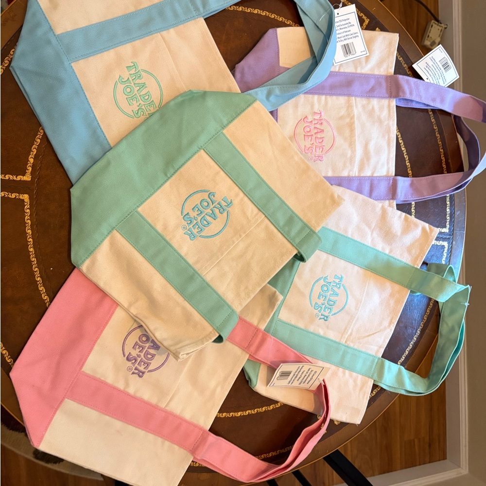 Multicolor Tote Bag Set